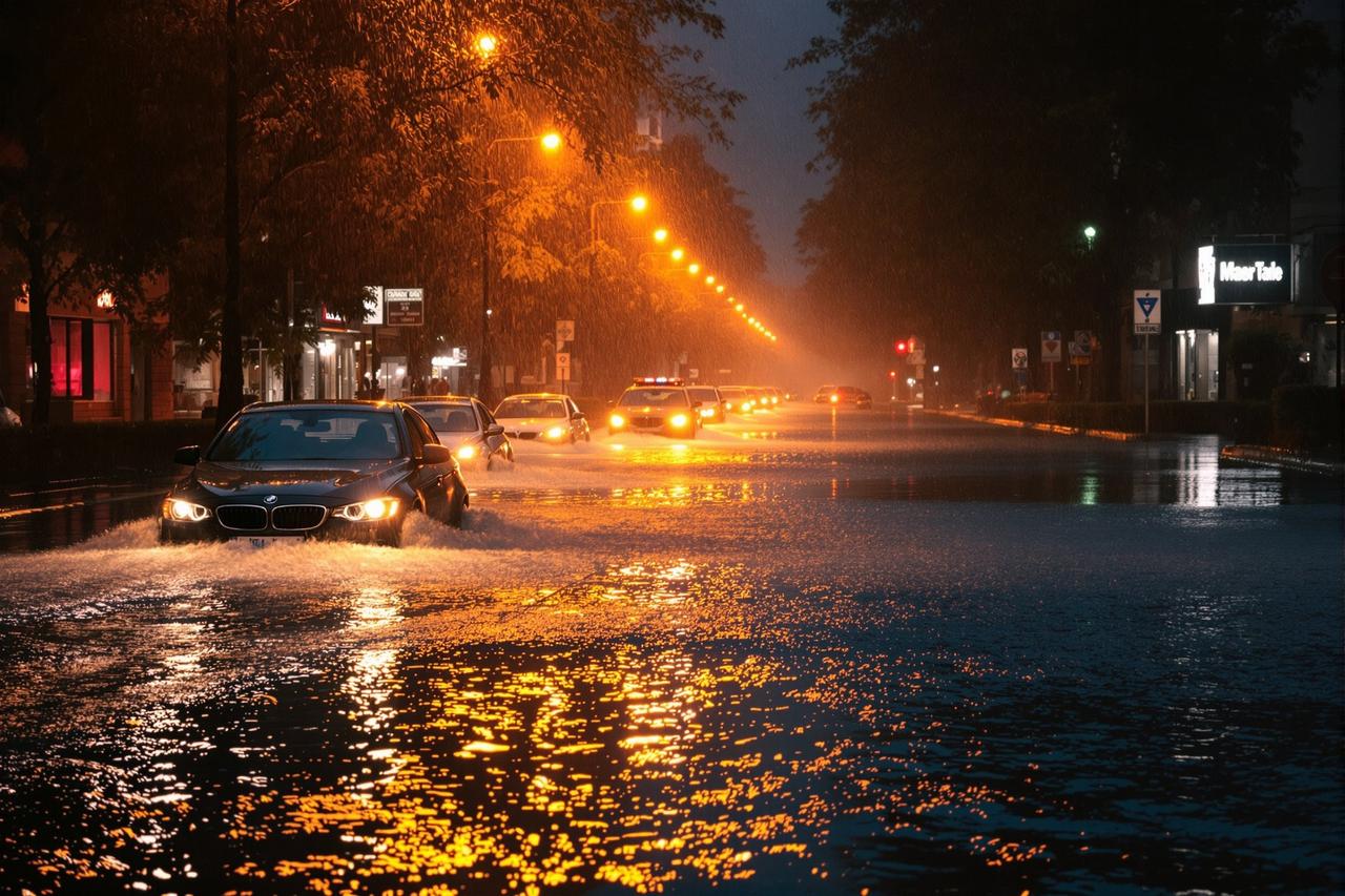 91网页 - 图集：某城市遭遇极端天气，暴雨过后街头奇观令人惊叹